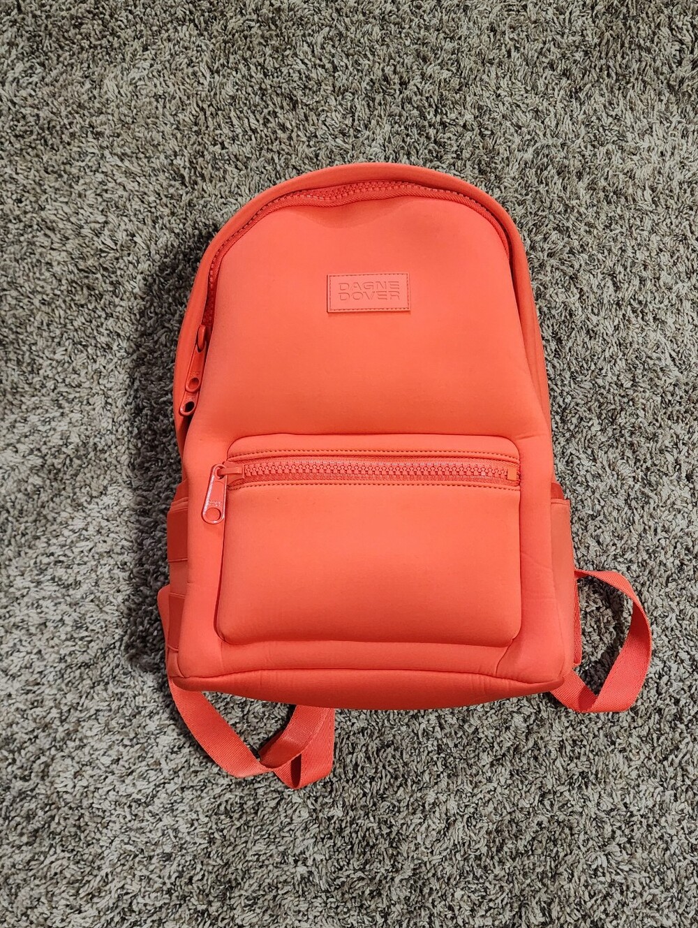 Dagne Grover Dakota Travel Laptop Backpack Bright Red Orange Color Medium - Picture 4 of 13